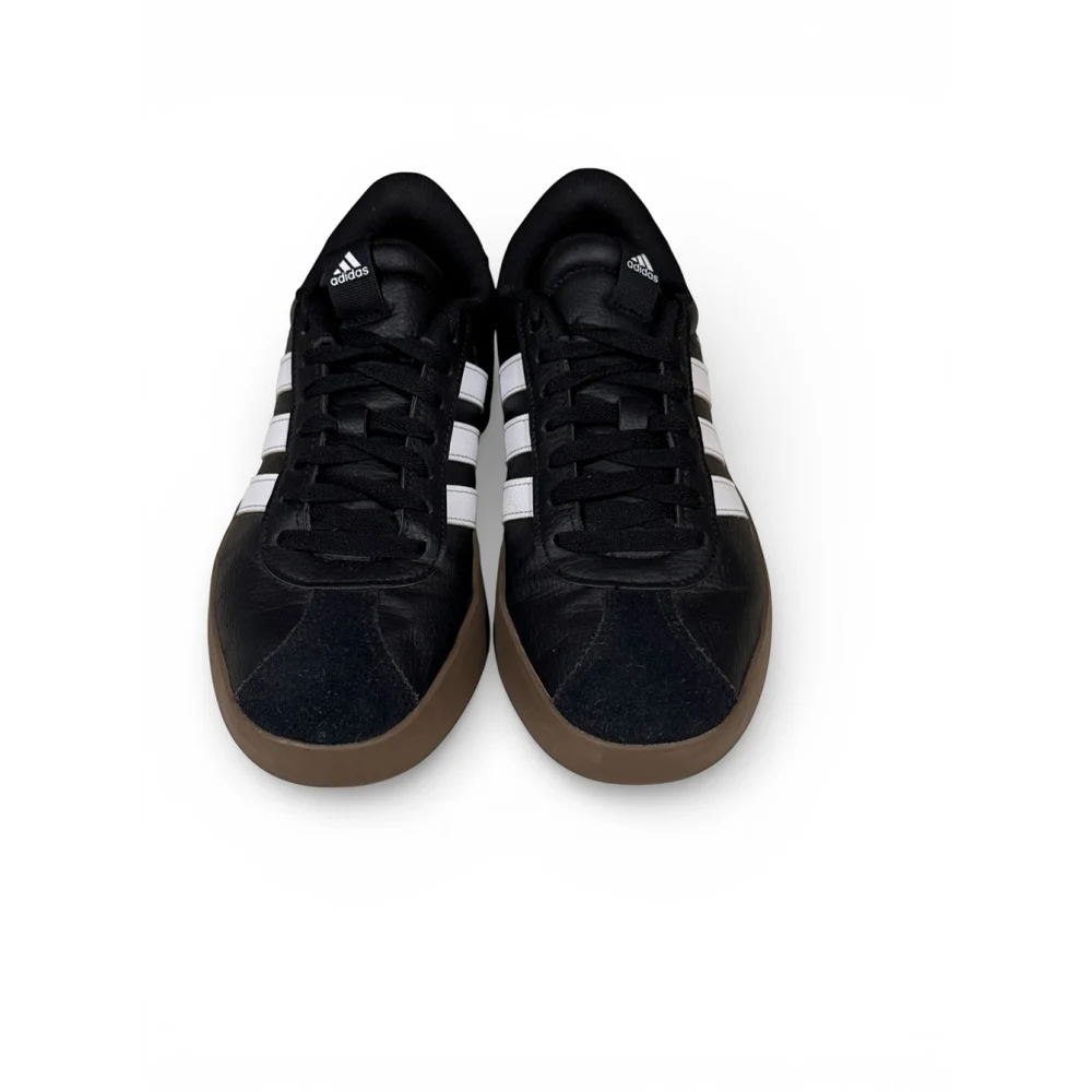 Adidas Men's VL Court 3.0 Core Black/Cloud White/Gum Sz 7 - Picture 5 of 9